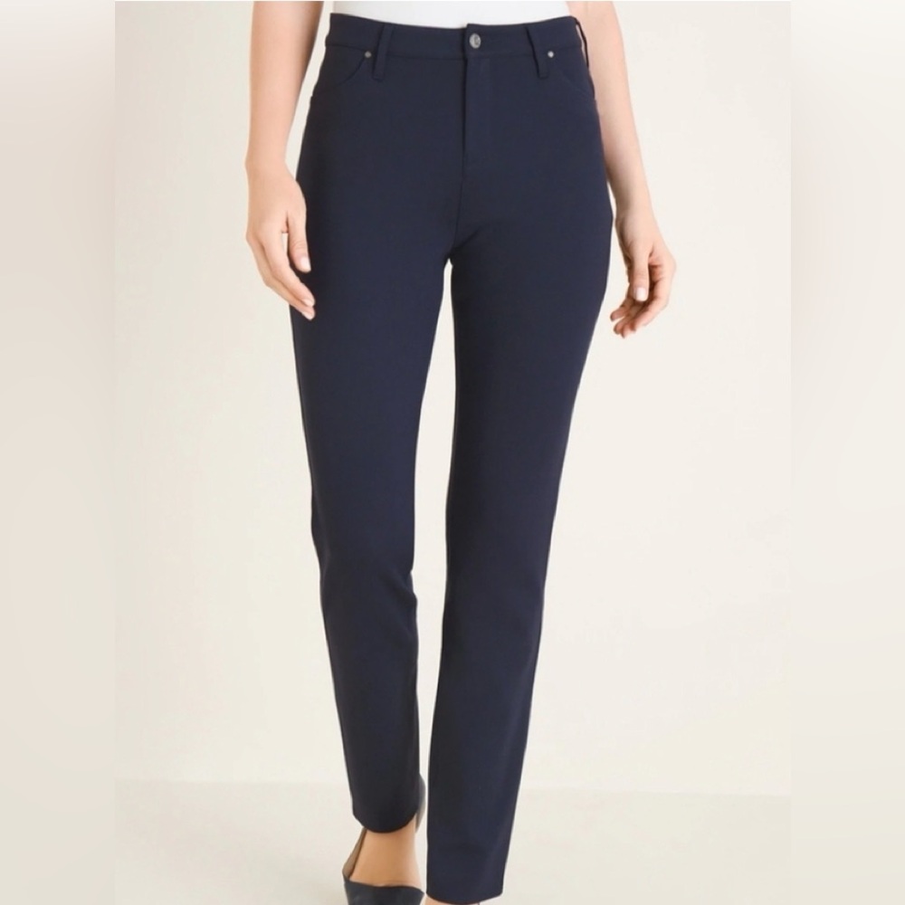 NWT Size 0 TALL Chico's Ponte 5 Pocket Slim Pants (Standard size 4 Tall)